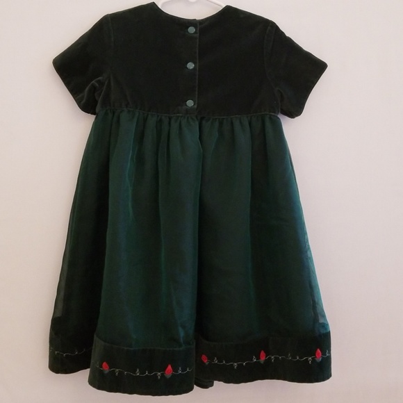 Disney Short Sleeve Velvet and Silk 4T Dress - Picture 4 of 8